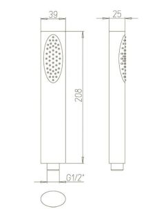 Душевая лейка Paini Ovo 86CR155 хром